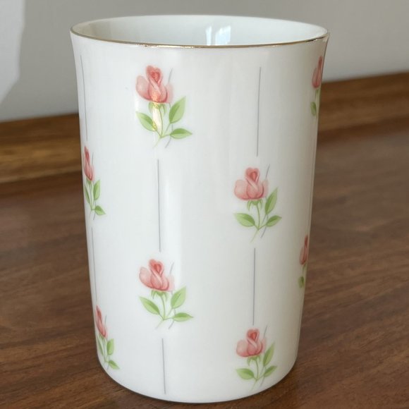 Otagiri "Baby Rose" Porcelain Vintage Mug Gold Rim Pink Flowers Made in Japan - Picture 4 of 9